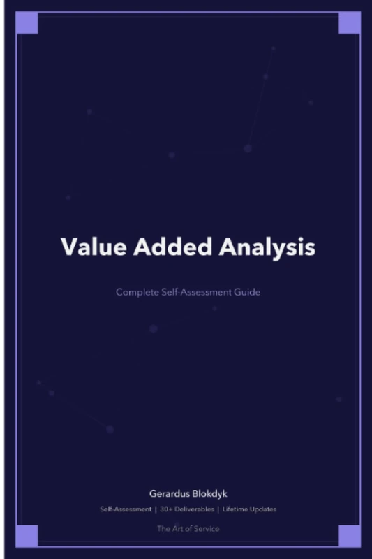 Value Added Analysis A Complete Guide