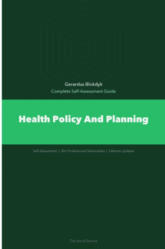 Health Policy And Planning A Complete Guide - Image 1