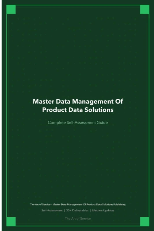 Master Data Management Of Product Data Solutions A Complete Guide - Image 1