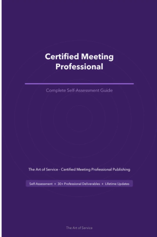 Certified Meeting Professional A Complete Guide - Image 1
