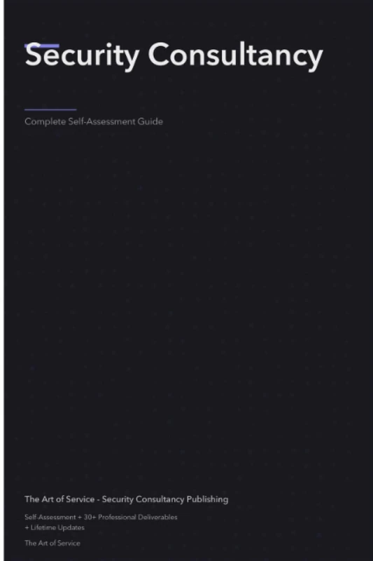 Security Consultancy A Complete Guide
