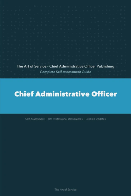 Chief Administrative Officer A Complete Guide - Image 1