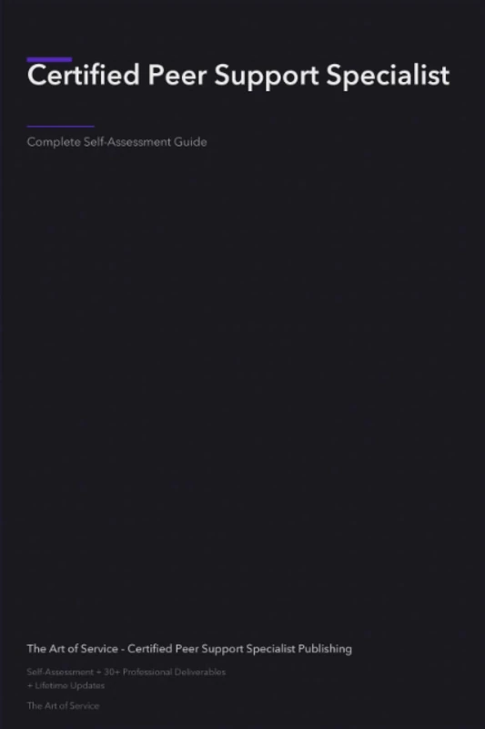 Certified Peer Support Specialist A Complete Guide