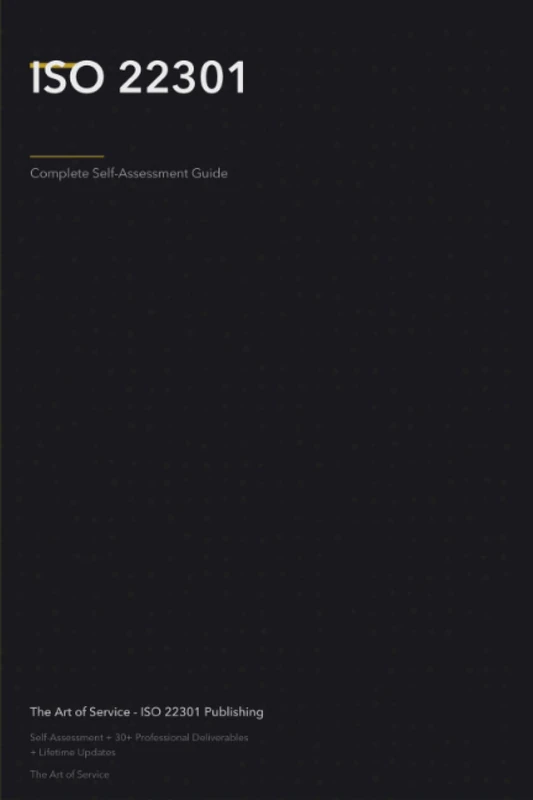 ISO 22301 A Complete Guide - 2021 Edition