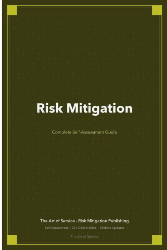 Risk Mitigation A Complete Guide