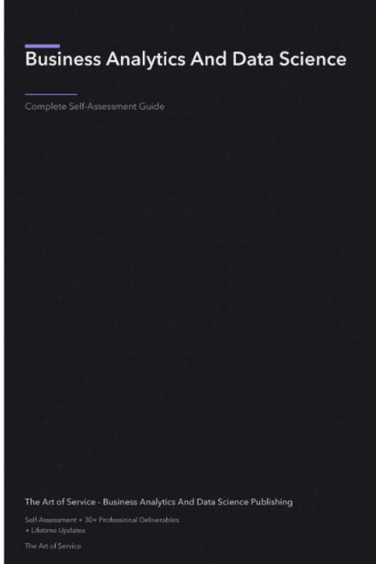 Business Analytics And Data Science A Complete Guide