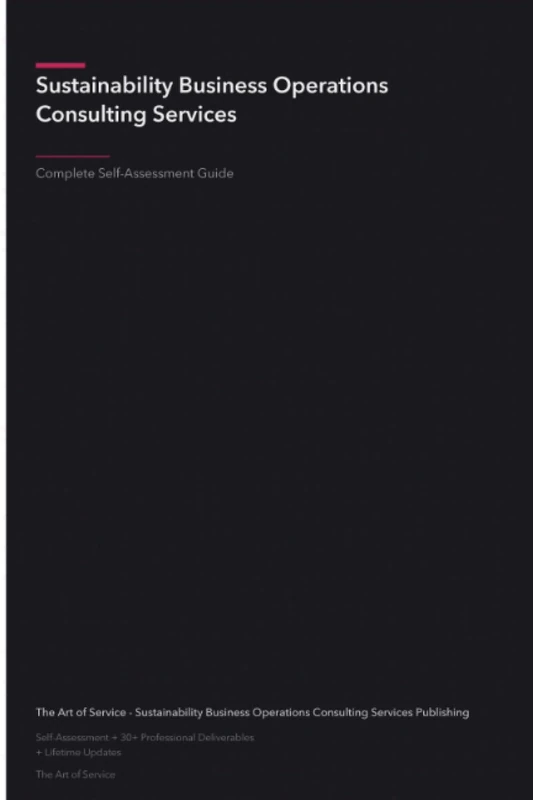Sustainability Business Operations Consulting Services A Complete Guide