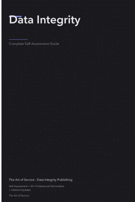 Data Integrity A Complete Guide