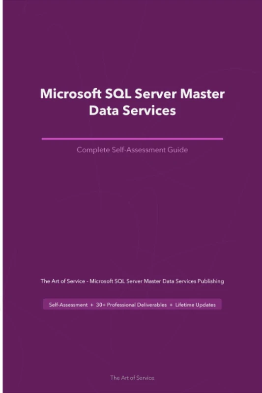 Microsoft SQL Server Master Data Services A Complete Guide