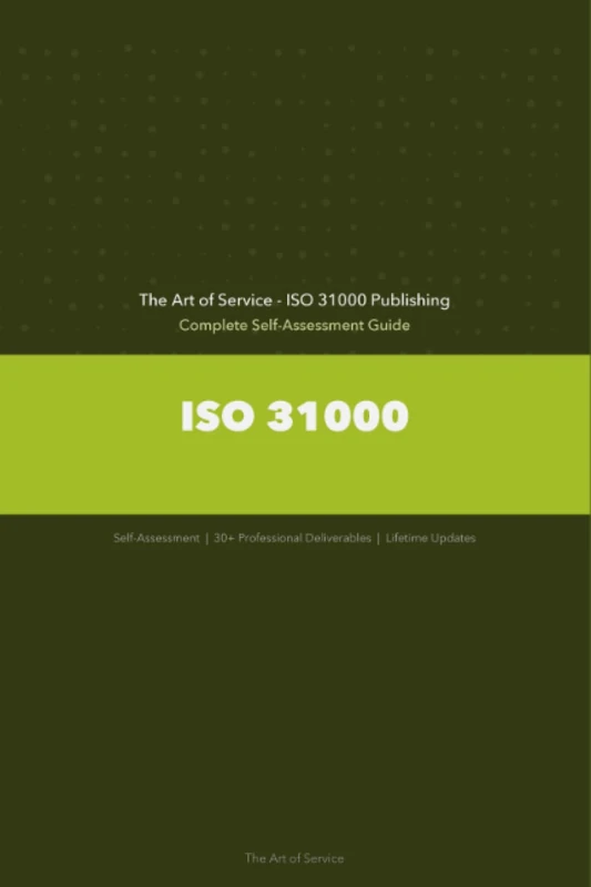 ISO 31000 A Complete Guide - 2021 Edition