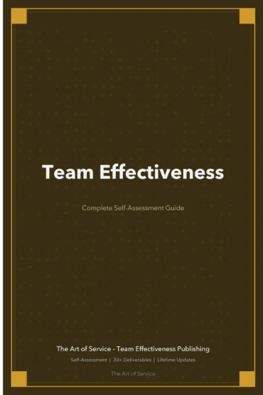 Team Effectiveness A Complete Guide