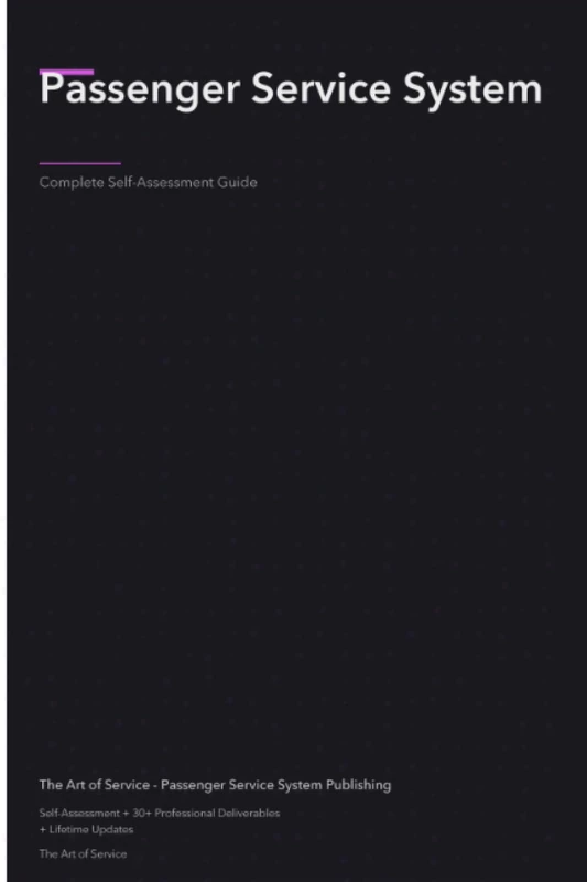 Passenger Service System A Complete Guide - Image 1