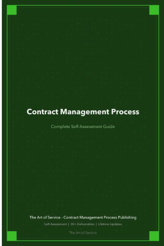 Contract Management Process A Complete Guide - 2021 Edition - Image 1