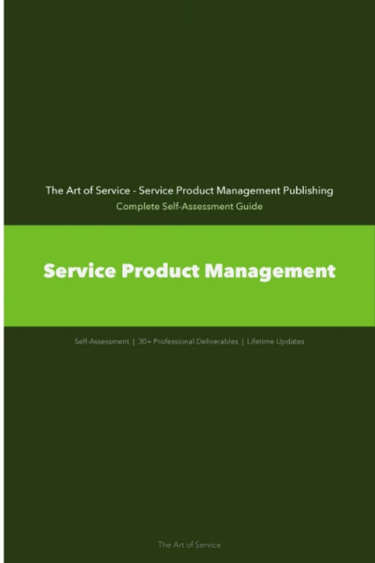Service Product Management A Complete Guide