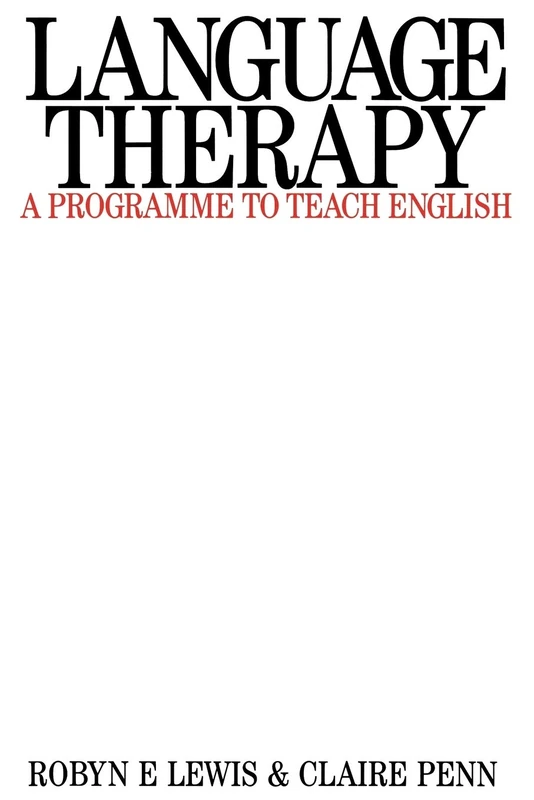 Language Therapy: A Programme to Teach English - Image 1