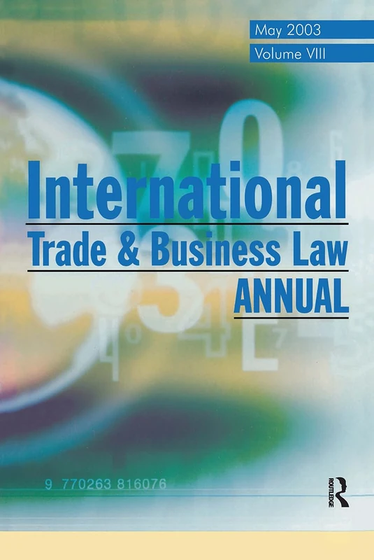 International Trade and Business Law Review: Volume VIII: 8 - Image 1