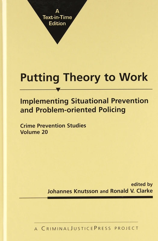 Putting Theory to Work: Implementing Situational Prevention and Problem-oriented Policing (Crime Prevention Studies, 20)