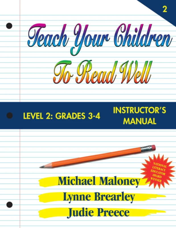 Teach Your Children to Read Well Level 2 Reading Instructor's Manual