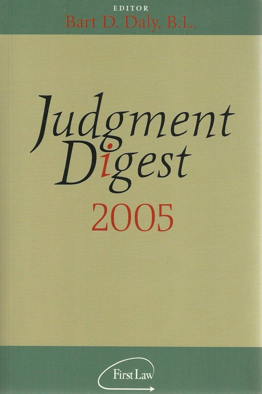 Judgment Digest 2005 - Image 1