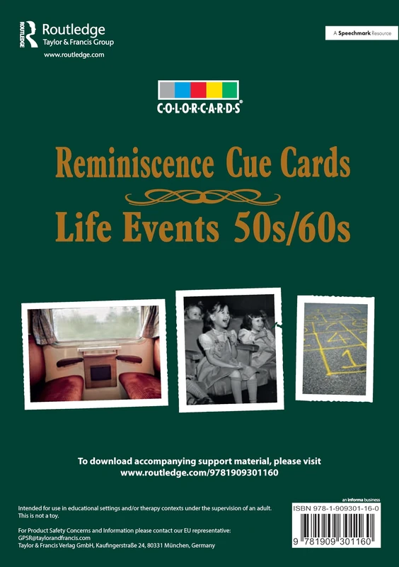 Reminisence Cue Cards 50s/60s: Colorcards