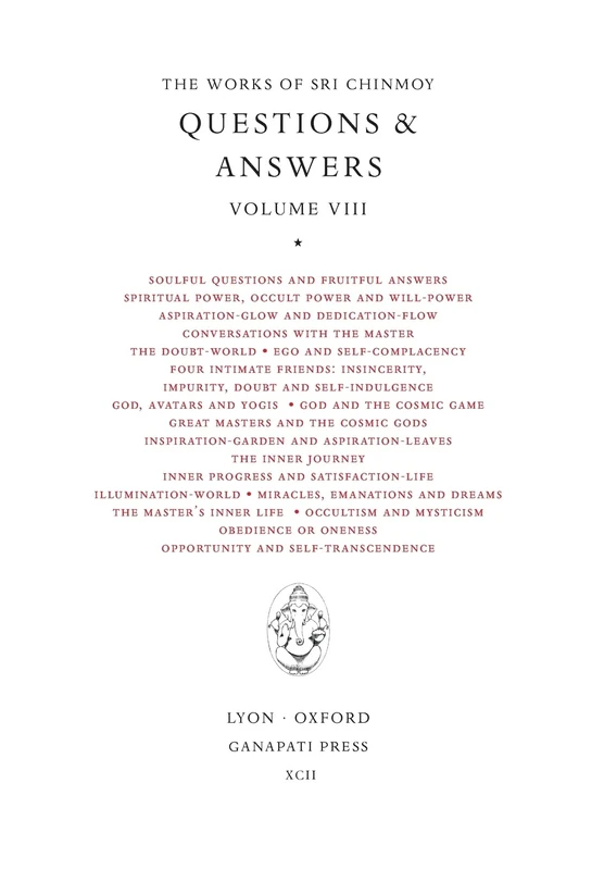 Sri Chinmoy: Answers VIII - Image 1