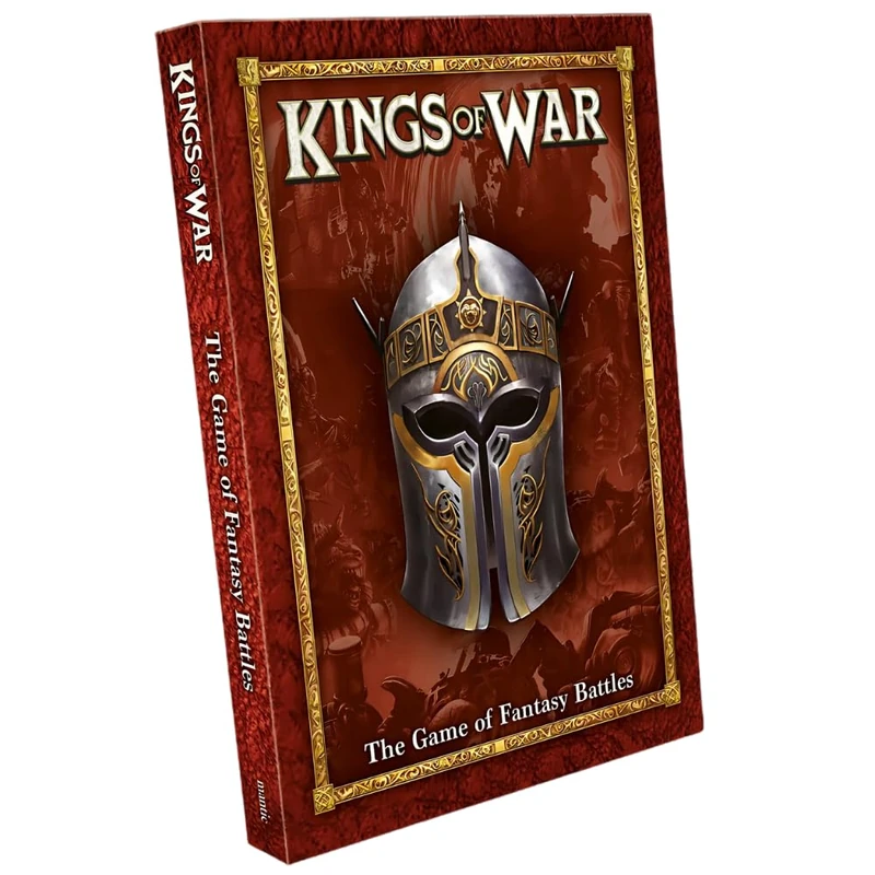 Mantic Kings of War 3rd Edition Rulebook (2022),Red,Large