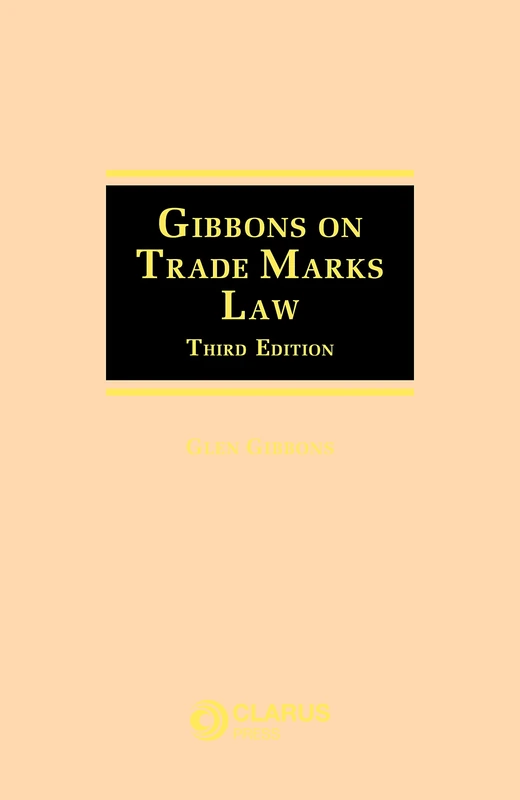 Gibbons On Trade Marks Law 3rd edition - Image 1