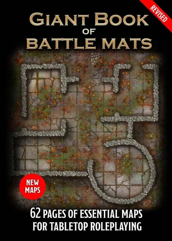 Game Board Book: Revised Giant Book of Battle Mats (A3)