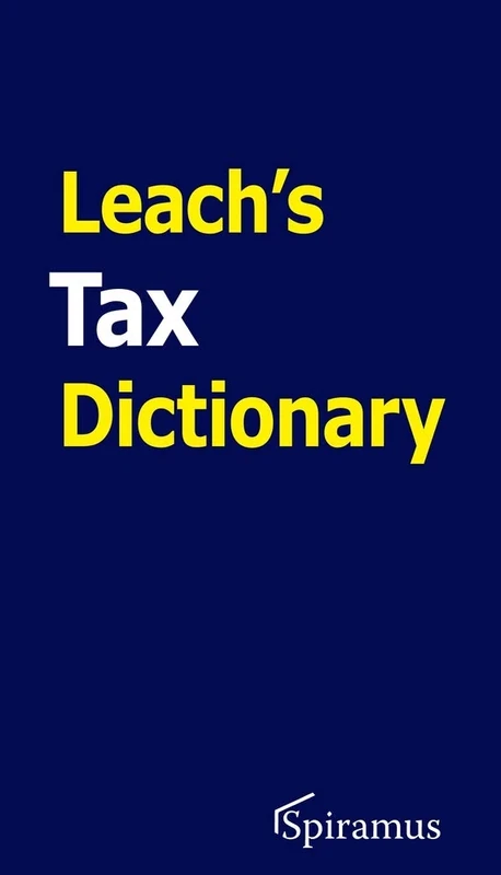 Leach's Tax Dictionary - Image 1