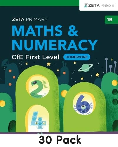Maths & Numeracy CfE First Level Homework 1B: Write-on (ZETA PRIMARY) - Image 1