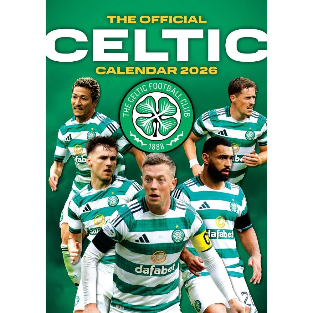 2026 CALENDAR CELTIC FC MONTH TO VIEW A3 WALL CALENDAR OFFICIAL PRODUCT