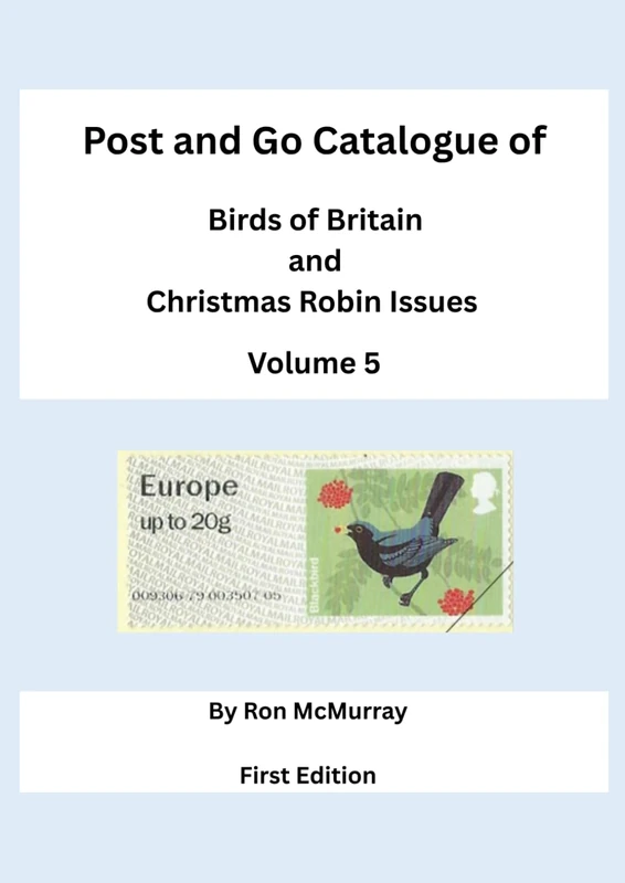 Post and Go Catalogue of Birds of Britain and Christmas Robin Issues