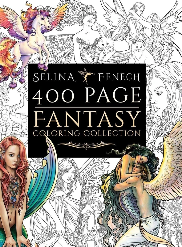 400 Page Fantasy Coloring Collection