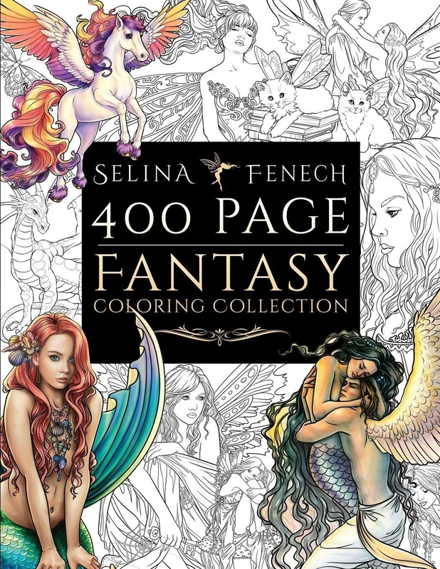 400 Page Fantasy Coloring Collection