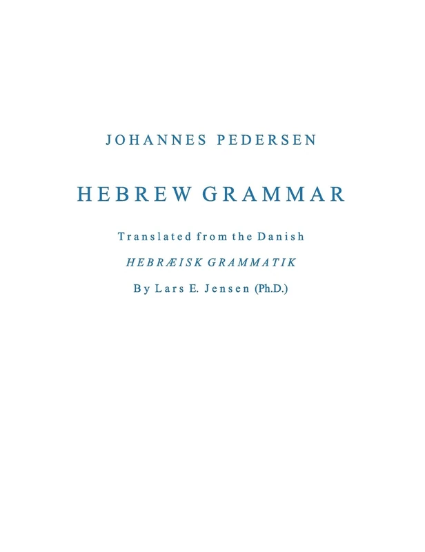 Hebrew Grammar