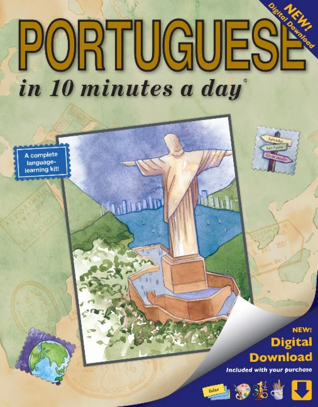 PORTUGUESE in 10 minutes a day®: Portuguese Book with digital download - Image 1