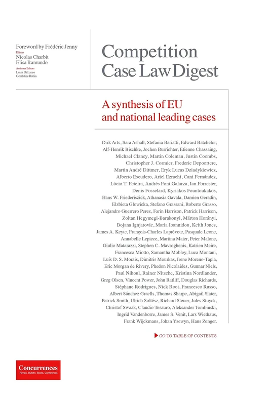 Competition Case Law Digest - A synthesis of EU and national leading cases