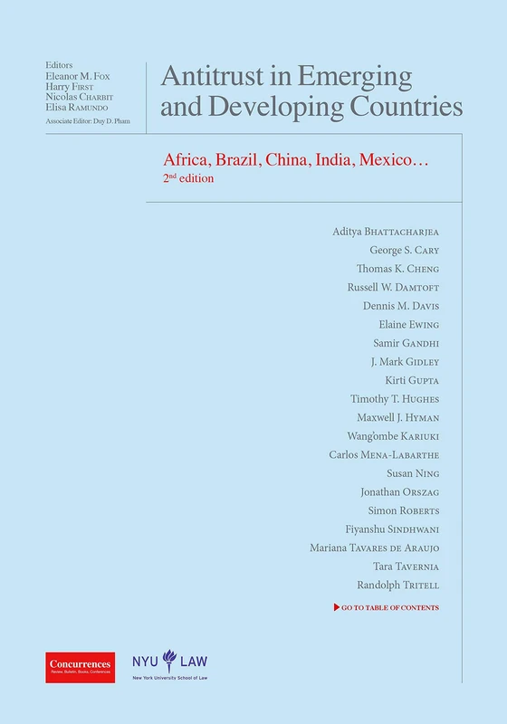 Antitrust in Emerging and Developing Countries - 2nd Edition: Conference Papers 2nd Edition