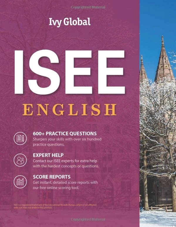 ISEE English: Upper, Middle and Lower Level with Vocabulary (Ivy Global ISEE Prep)