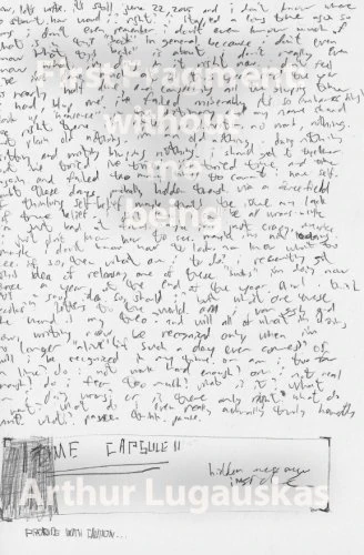 First Fragment: without me being