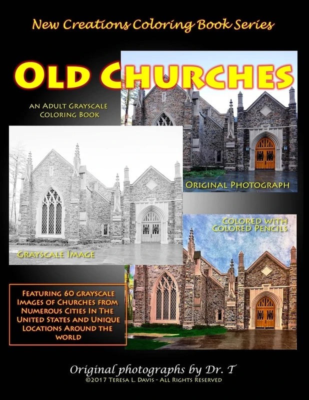 New Creations Coloring Book Series: Old Churches