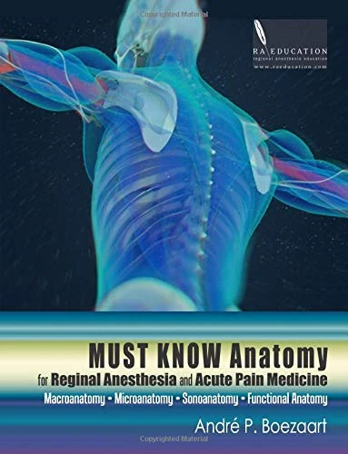 Must Know Anatomy for Regional Anesthesia and Acute Pain Medicine: Macroanatomy - Microanatomy - Sonoanatomy - Functional Anatomy