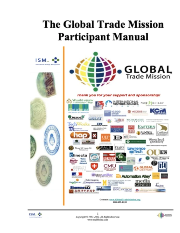 Global Trade Mission Participant Manual: How to launch a company solving world problems globally (Youth Training and Executive coaching)