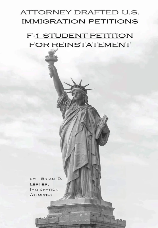 Attorney Drafted U.S. Petitions: F-1 Student Petition for Reinstatement - Image 1