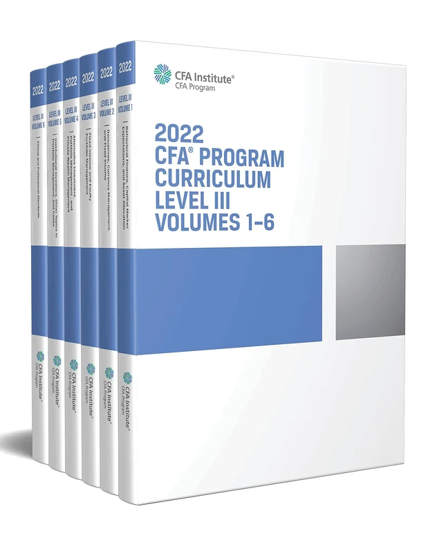 2022 CFA Program Curriculum Level III Box Set: 1-6
