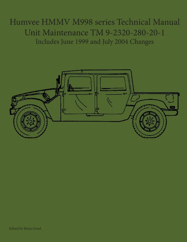 Humvee HMMV M998 series Technical Manual Unit Maintenance TM 9-2320-280-20-1 - Image 1