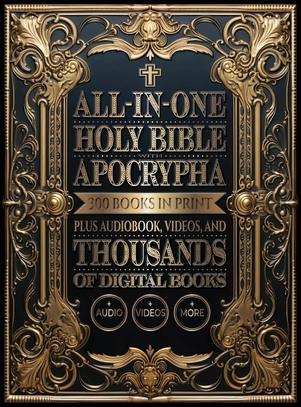 All-In-One Holy Bible with Apocrypha: 300 Books in Print Plus Audiobook, Videos, and Thousands of Digital Books