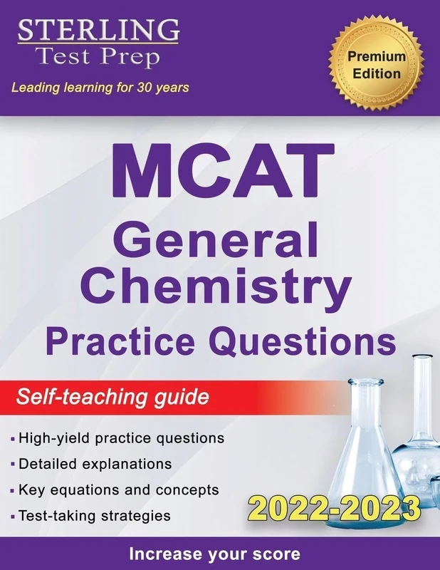 Sterling Test Prep MCAT General Chemistry Practice Questions: High Yield MCAT Questions (MCAT Science Preparation) - Image 1