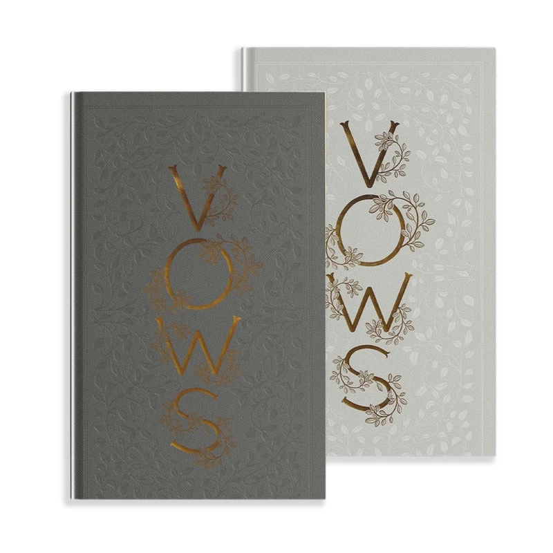 Wedding Vows Book: A Set of Heirloom-Quality Vow Books with Foil Accents and Hand Drawn Illustrations (Heirloom Story Books and Guided Journals) - Image 1