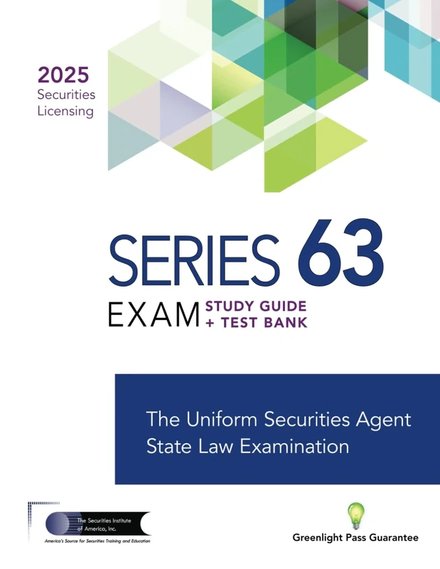The Series 63 Exam Study Guide + Test Bank